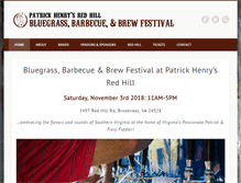 Tablet Screenshot of bluegrassbarbecuebrew.com